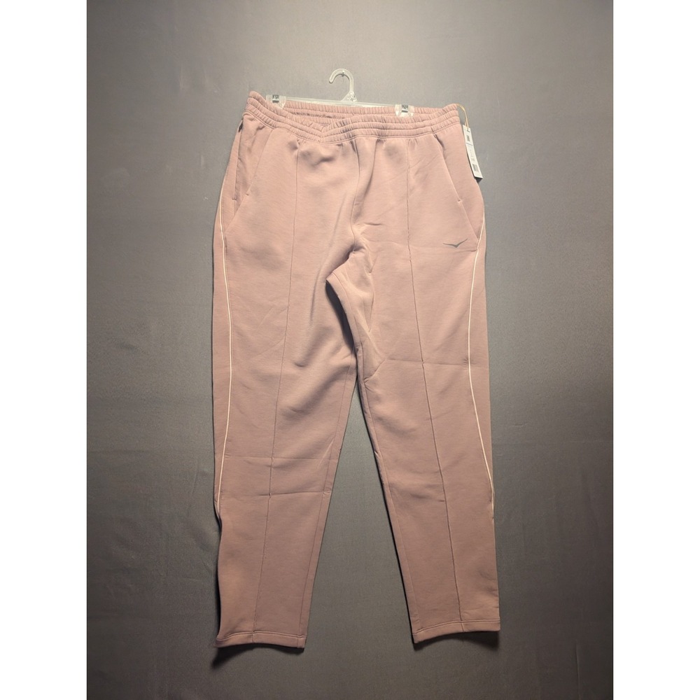 Hoka One One Kaitoro Knit Pants Womens Large Pink Ankle Zip Straight Leg 1156215